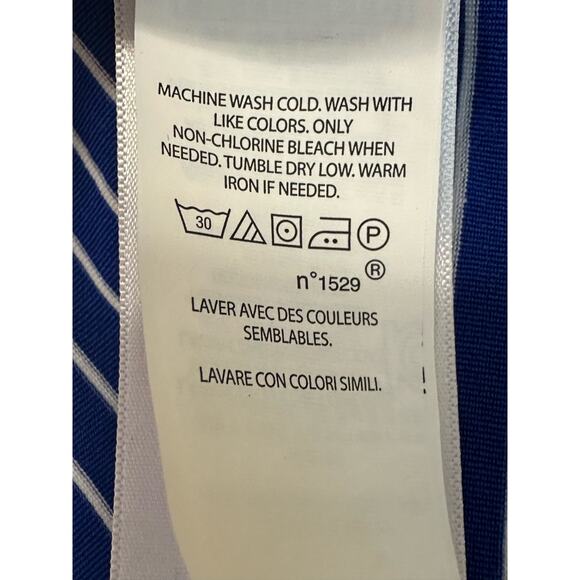 Polo Ralph Lauren kids blue white striped short sleeves polo shirt size L - Picture 5 of 8